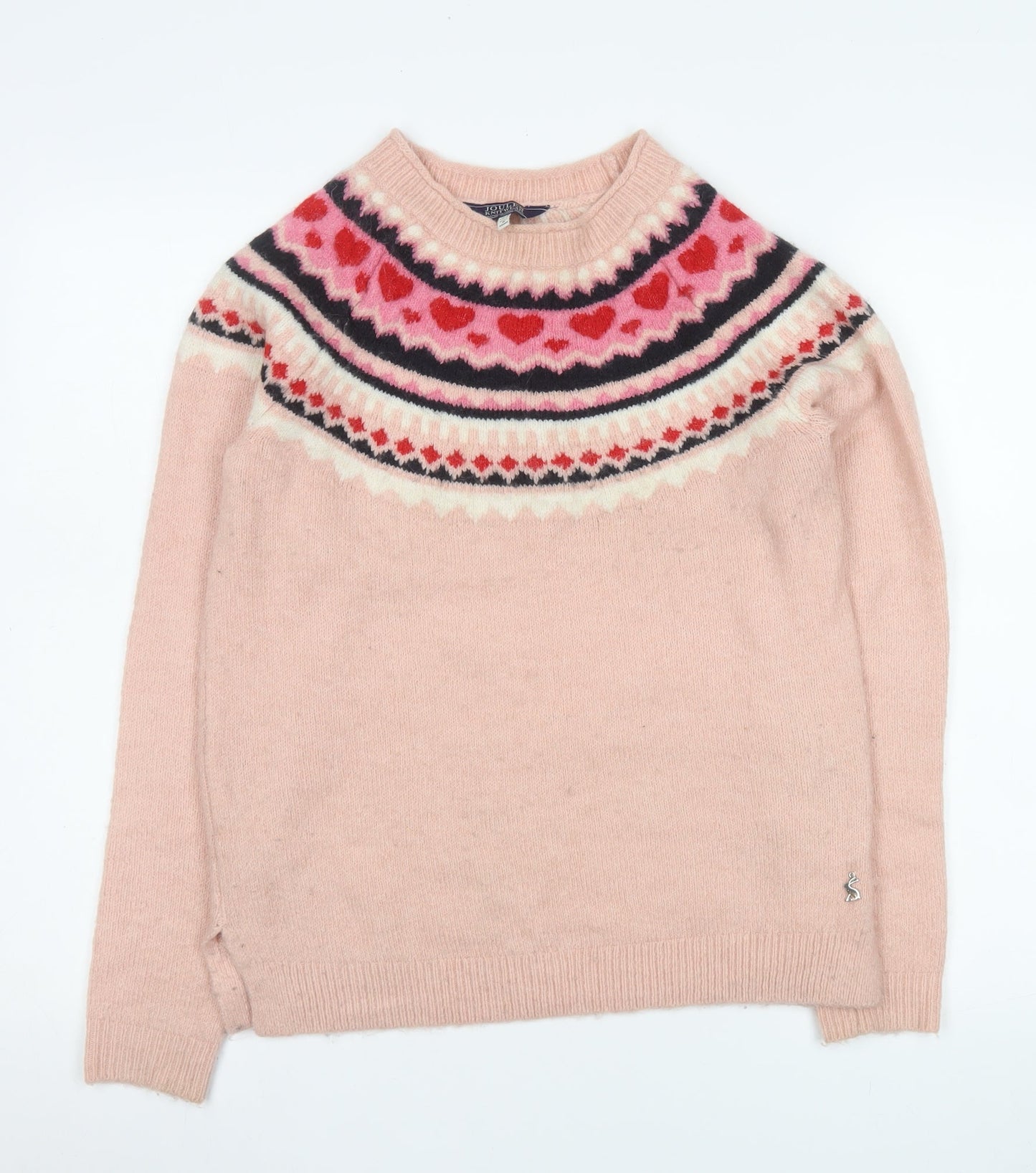 Womens UK Size 8 Joules Pink Pullover Jumper