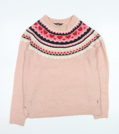 Womens UK Size 8 Joules Pink Pullover Jumper