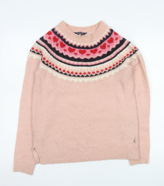 Womens UK Size 8 Joules Pink Pullover Jumper