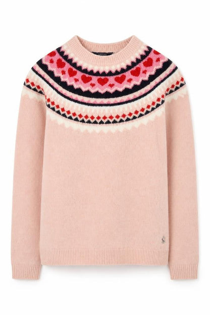 Womens UK Size 8 Joules Pink Pullover Jumper