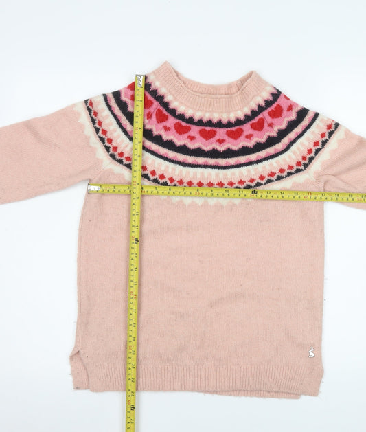 Womens UK Size 8 Joules Pink Pullover Jumper