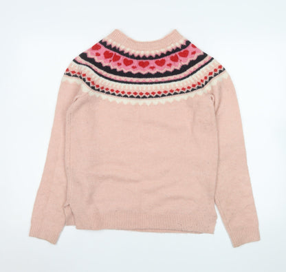 Womens UK Size 8 Joules Pink Pullover Jumper