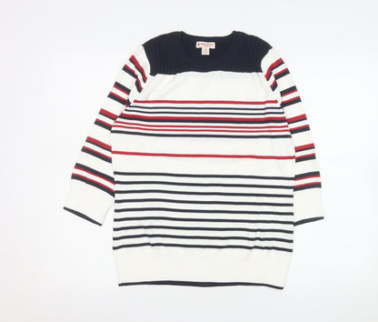 Womens UK Size M Brooks Brothers Multicoloured Pullover Jumper