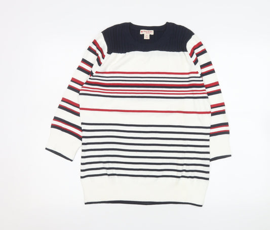 Womens UK Size M Brooks Brothers Multicoloured Pullover Jumper