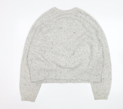 Womens UK Size L Marks and Spencer Grey Cardigan Jumper