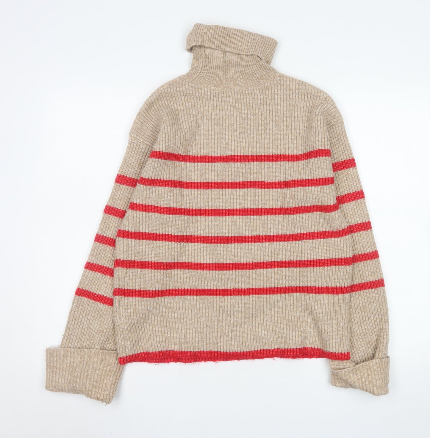 Womens UK Size S Marks and Spencer Beige Pullover Jumper