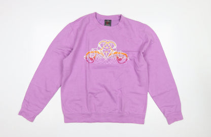 Womens UK Size M Celtic Ireland Purple Pullover Sweatshirt