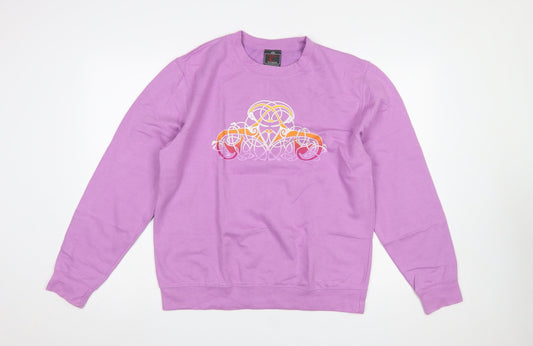 Womens UK Size M Celtic Ireland Purple Pullover Sweatshirt