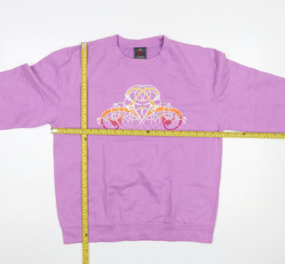 Womens UK Size M Celtic Ireland Purple Pullover Sweatshirt