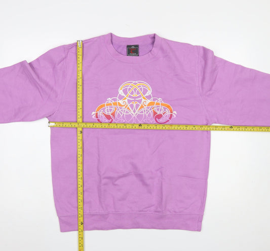Womens UK Size M Celtic Ireland Purple Pullover Sweatshirt