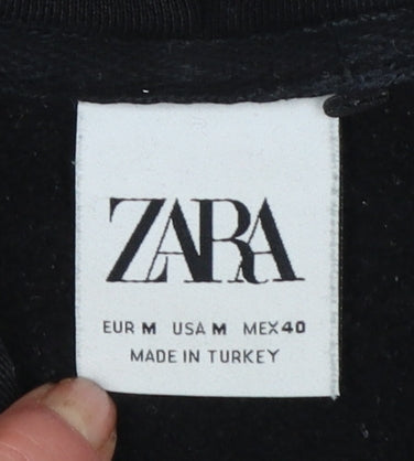 Womens UK Size 12 Zara Black Pullover Hoodie