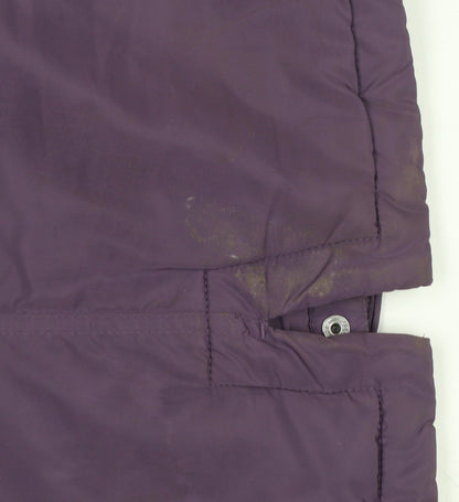 Next Girls Purple Hooded Faux Fur Trim Long Parka Coat Age 8 Years