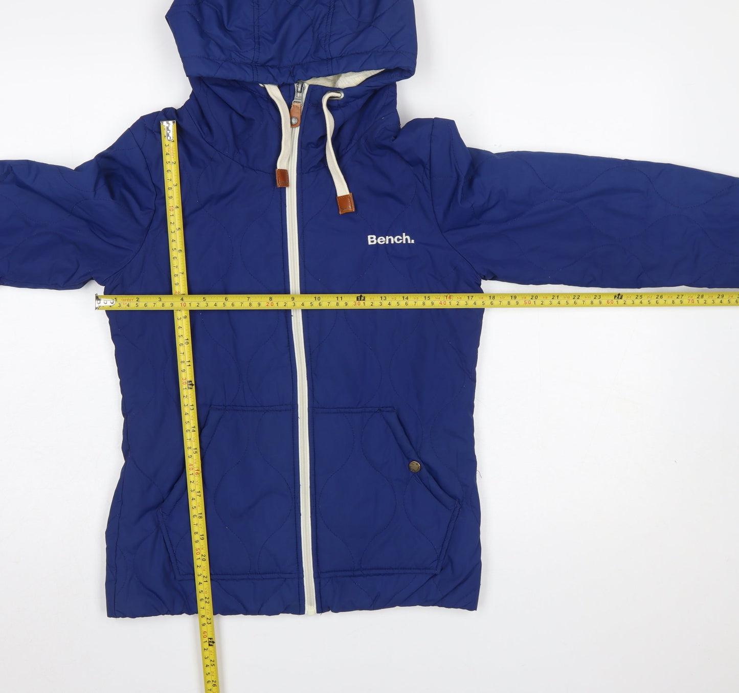 Mens UK Size XS Bench Blue Quilted Coat