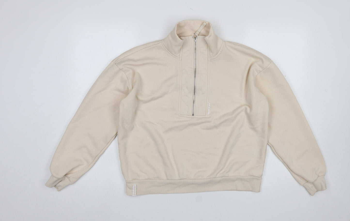 Womens UK Size M Bekkin Beige Pullover Sweatshirt