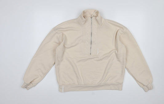 Womens UK Size M Bekkin Beige Pullover Sweatshirt