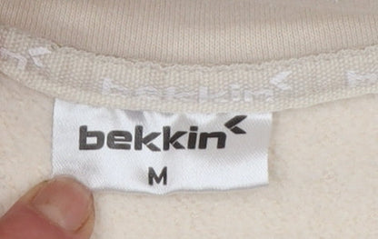 Womens UK Size M Bekkin Beige Pullover Sweatshirt