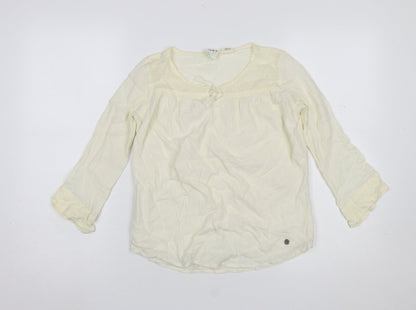 Girls UK Size 12 Years ROXY Ivory Tunic Blouse
