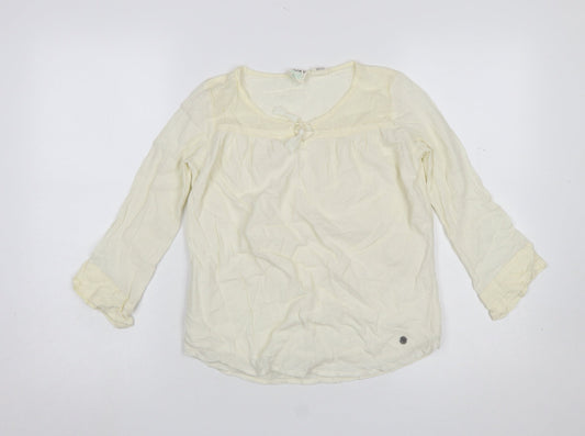 Girls UK Size 12 Years ROXY Ivory Tunic Blouse