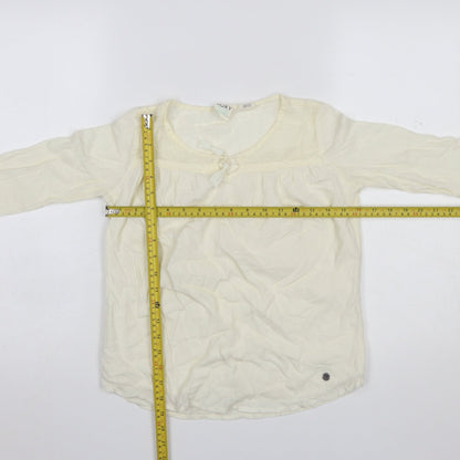 Girls UK Size 12 Years ROXY Ivory Tunic Blouse