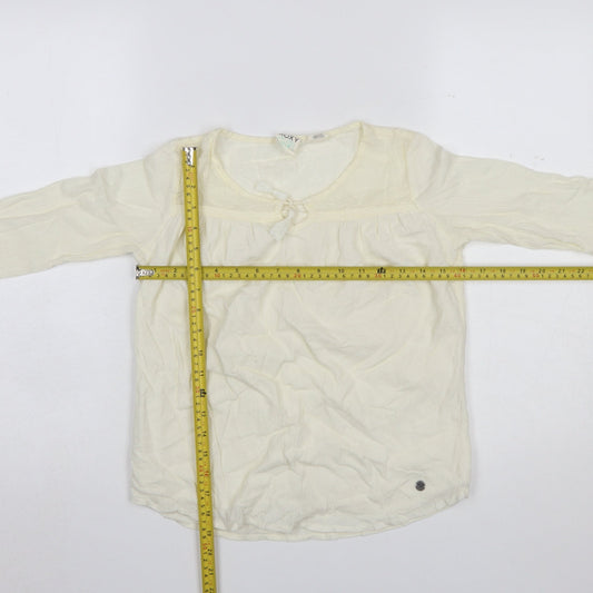 Girls UK Size 12 Years ROXY Ivory Tunic Blouse
