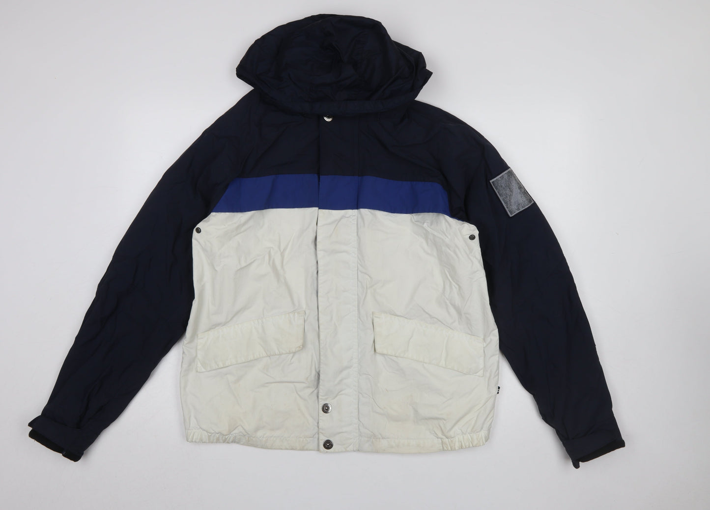 Mens UK Size M Nautica Blue Windbreaker Coat