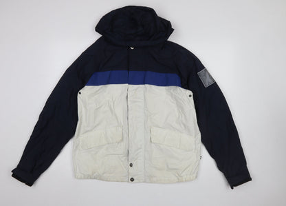 Mens UK Size M Nautica Blue Windbreaker Coat
