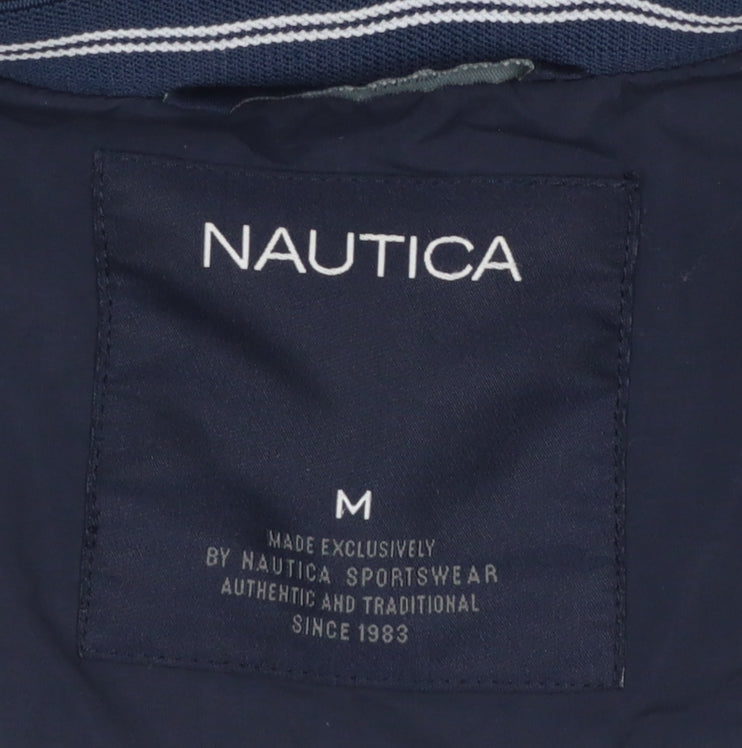 Mens UK Size M Nautica Blue Windbreaker Coat