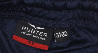 Mens UK Size M Hunter Regular Fit Jogger Blue Trousers