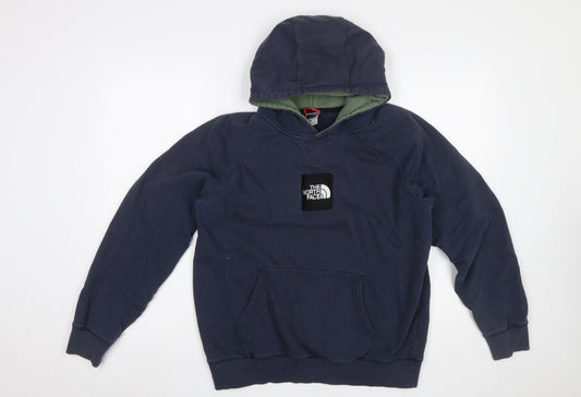 Mens UK Size M The North Face Blue Pullover Hoodie
