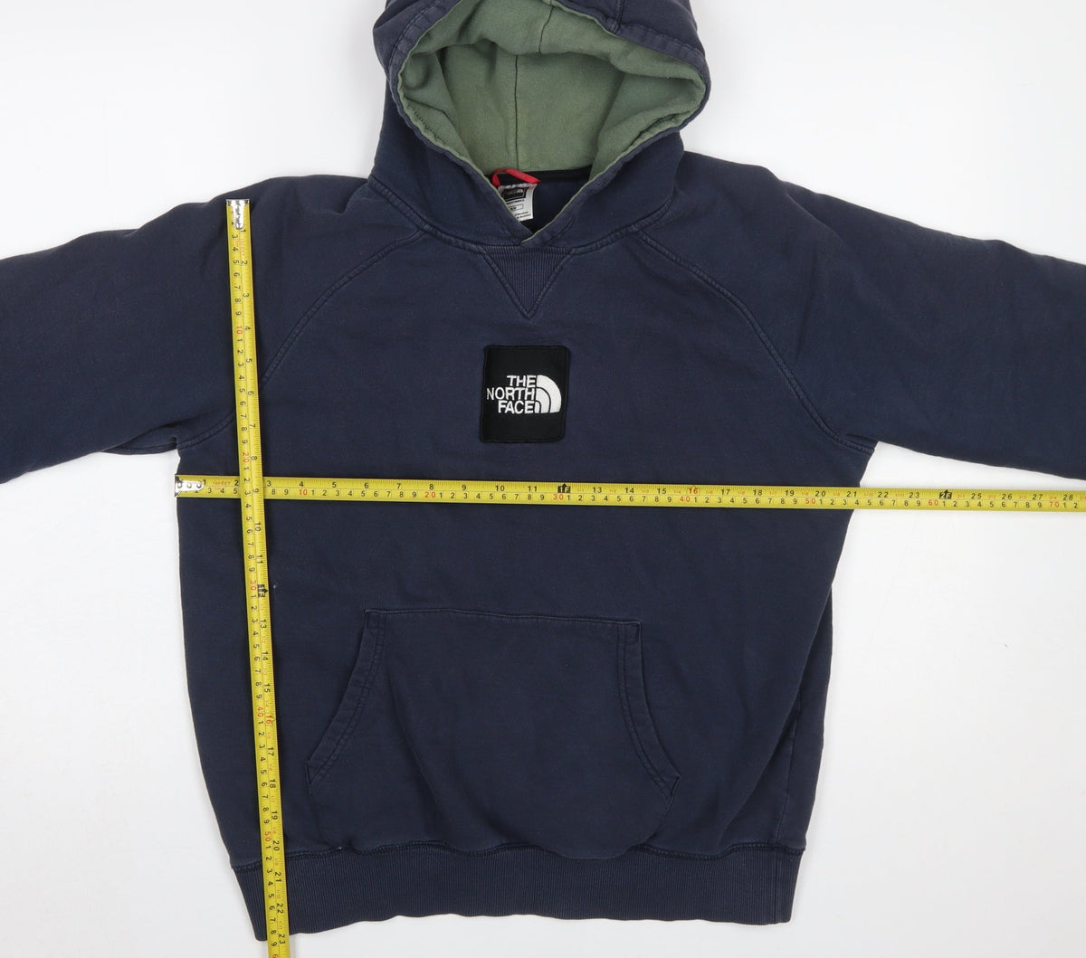 Mens UK Size M The North Face Blue Pullover Hoodie
