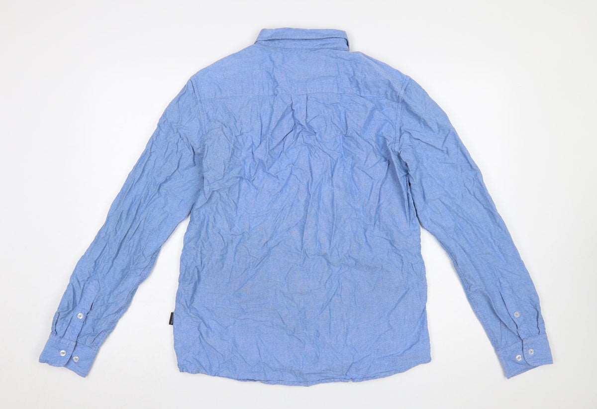 Dedicated Men’s Blue Organic Cotton Button-Down Shirt Medium