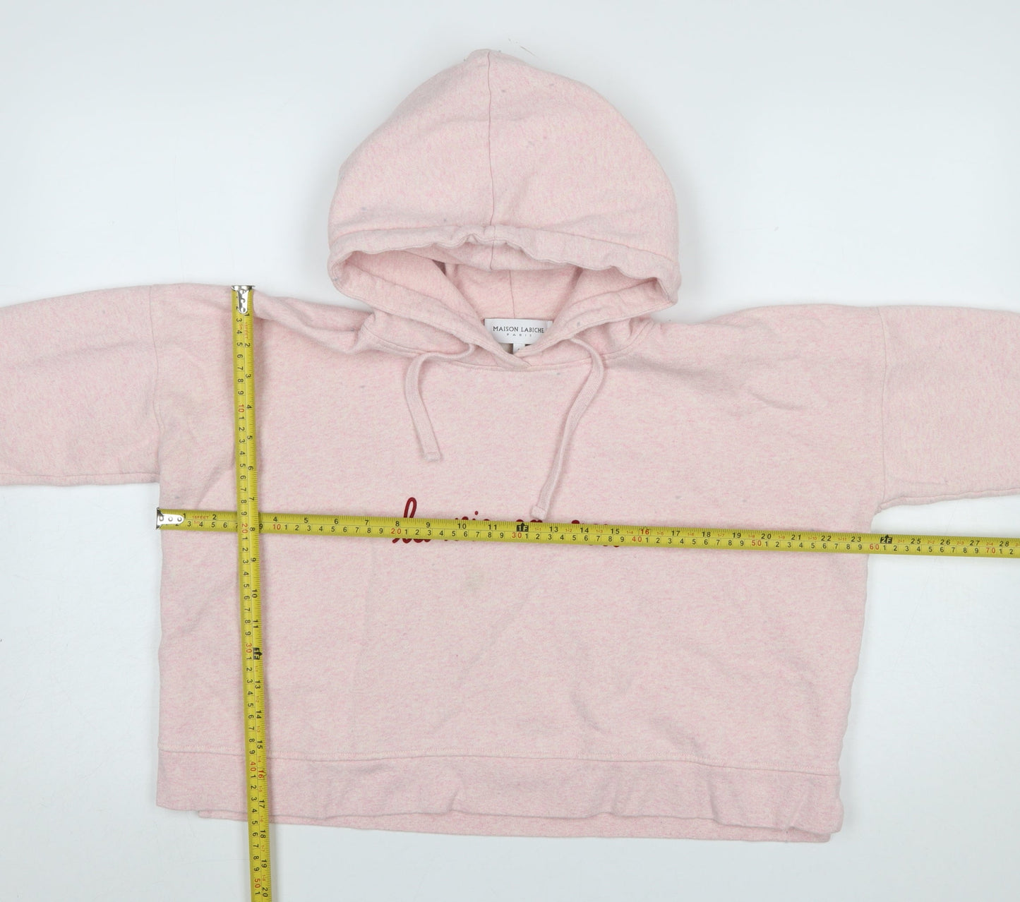 Womens UK Size S Maison Labiche Pink Pullover Hoodie