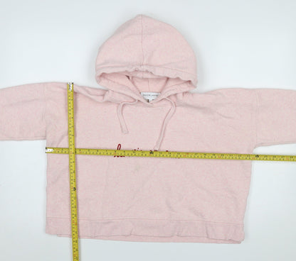 Womens UK Size S Maison Labiche Pink Pullover Hoodie