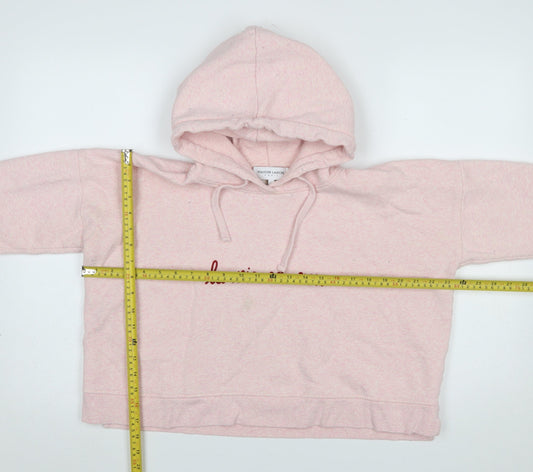 Womens UK Size S Maison Labiche Pink Pullover Hoodie
