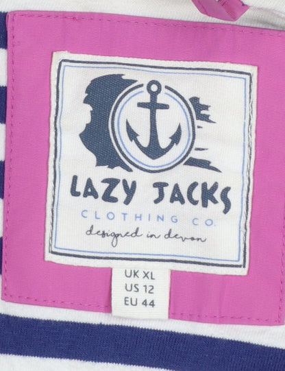 Womens UK Size XL Lazy Jacks Pink Rain Coat