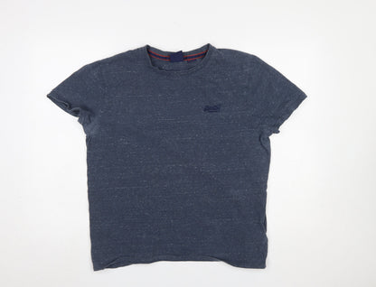 Mens UK Size XL Superdry Blue  T-Shirt