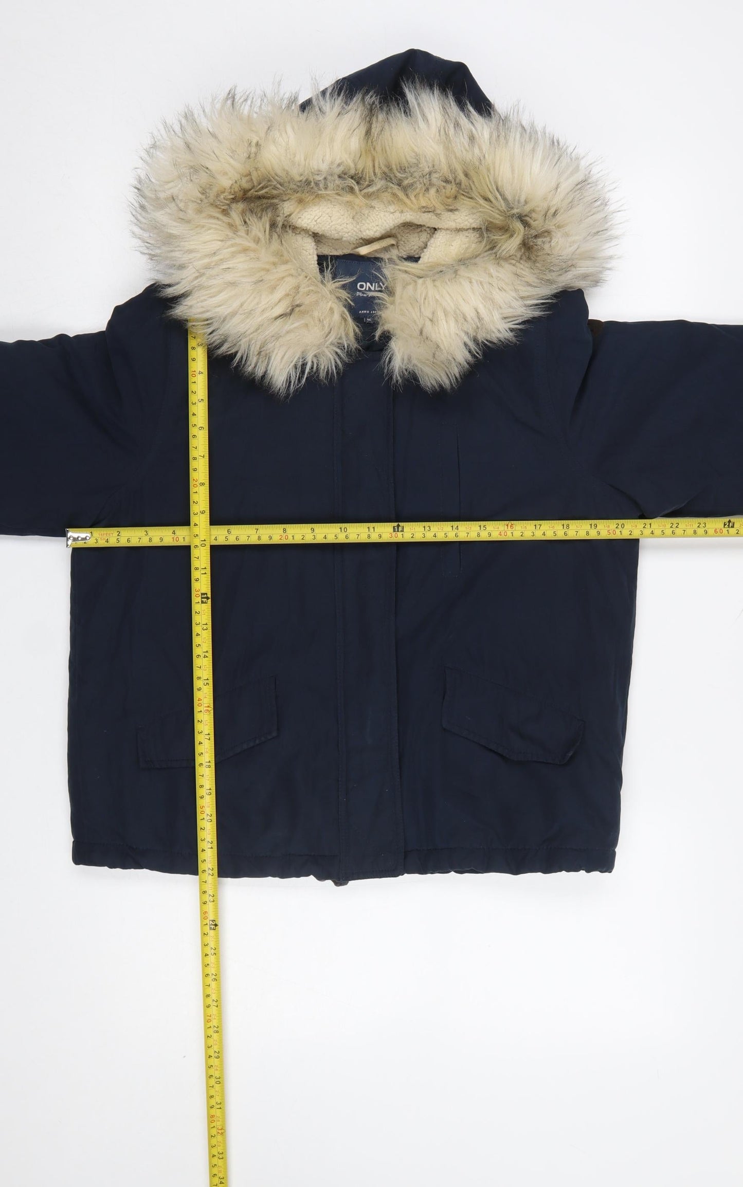 Womens UK Size M Only Blue Parka Coat
