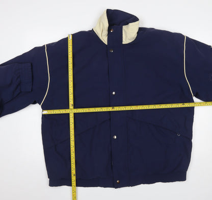 Mens UK Size L OAKMONT Blue Bomber Jacket