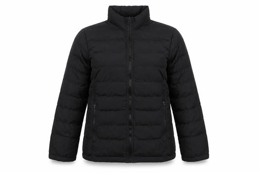Womens UK Size 2XL Outdoor World Travel Clothing Black Puffer Jacket