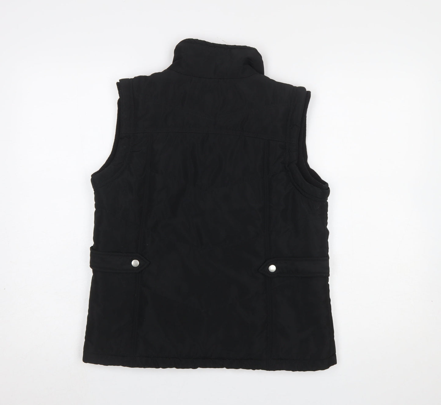Womens UK Size 12 Sm Casual Black Bodywarmer
