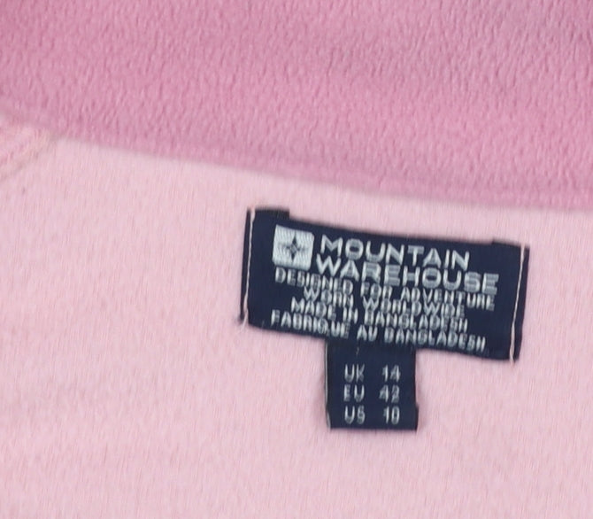 Womens UK Size 14 Mountain Warehouse Pink Pullover Sweatshirt