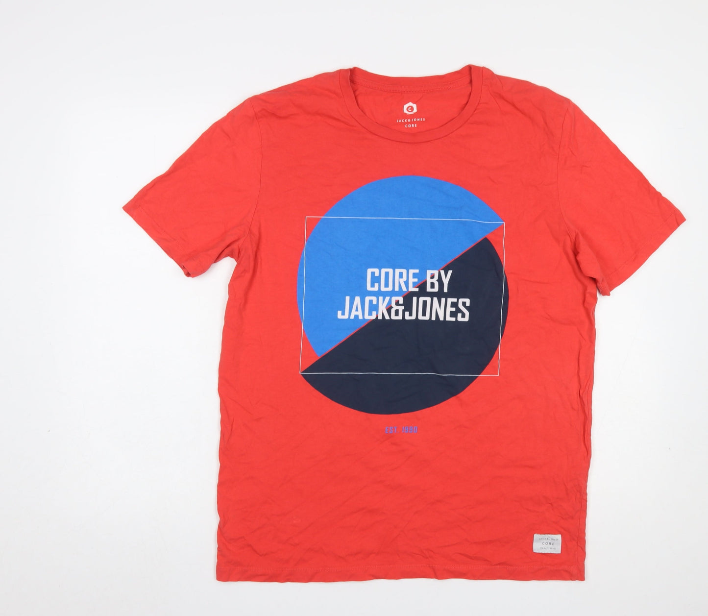 Mens UK Size M JACK & JONES Red  T-Shirt