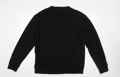 Mens UK Size L Dunnes Black Pullover Sweatshirt