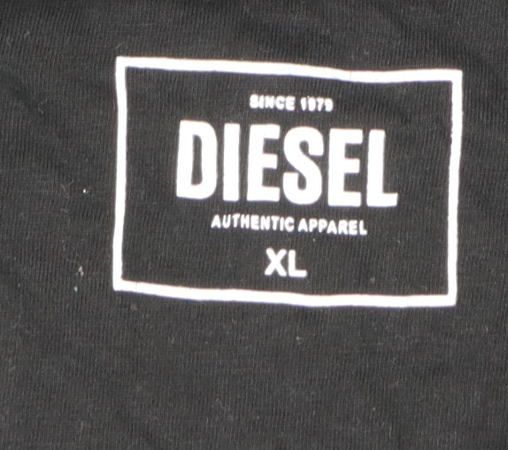Mens UK Size XL Diesel Black  T-Shirt