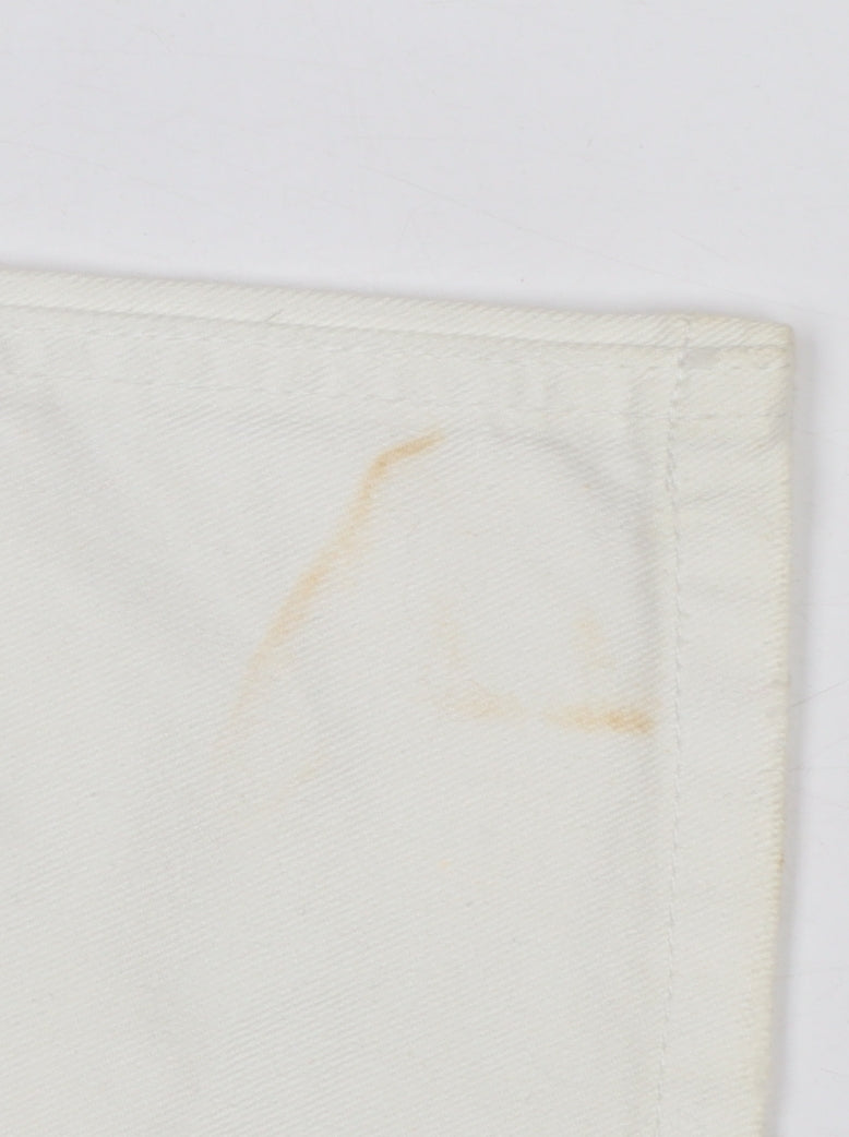 Womens UK Size 32 ICHI Regular Fit Straight White Jeans