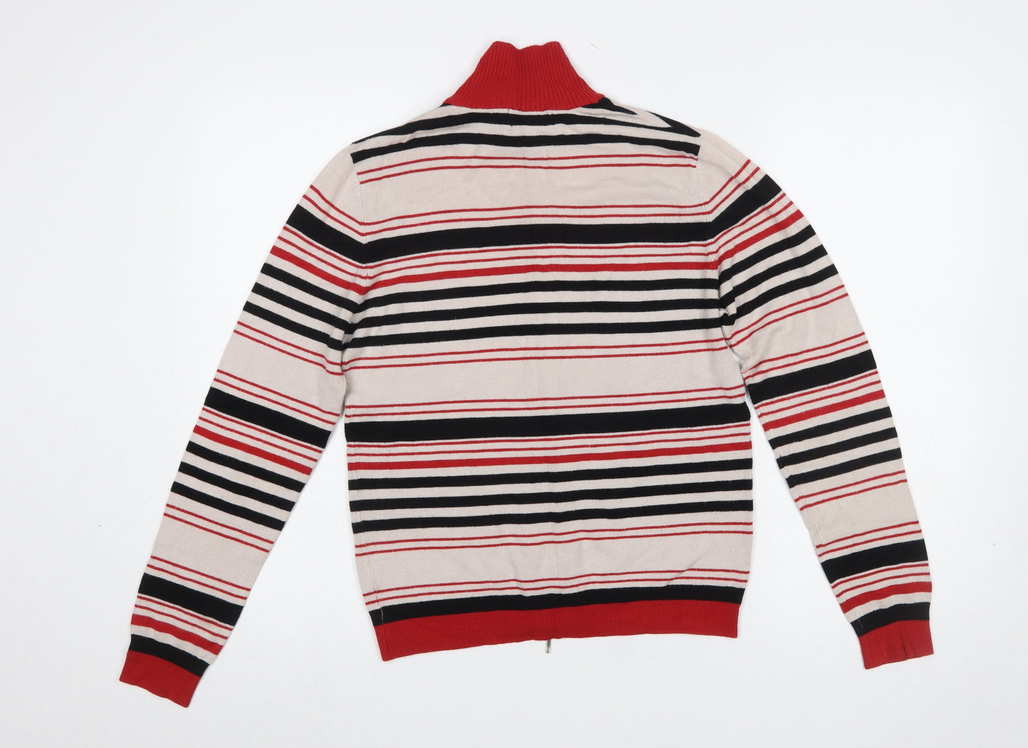 Womens UK Size M Sasha Beige Full Zip Jumper