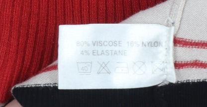 Womens UK Size M Sasha Beige Full Zip Jumper