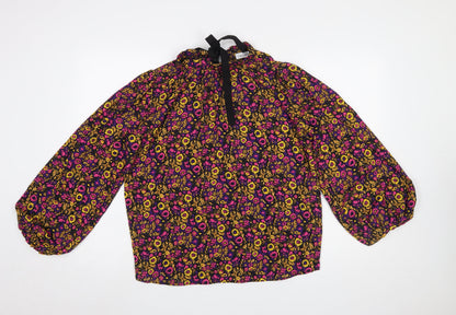 Womens UK Size 10 Gallery Multicoloured Tunic Blouse