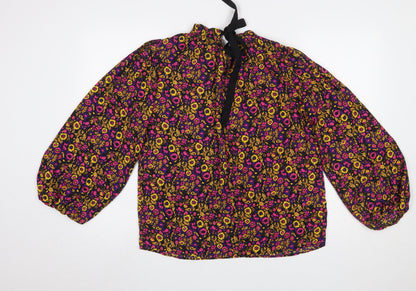 Womens UK Size 10 Gallery Multicoloured Tunic Blouse