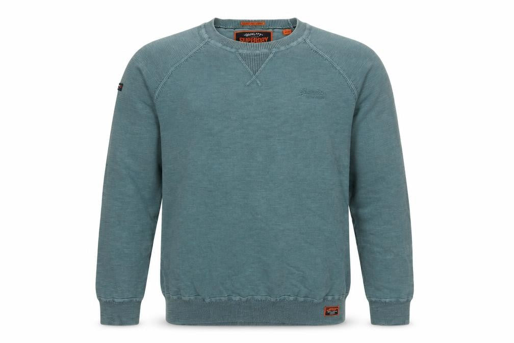 Mens UK Size M Superdry Green Pullover Sweatshirt